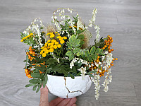 Květinové aranžmá v misce kintsugi - Krok 3.